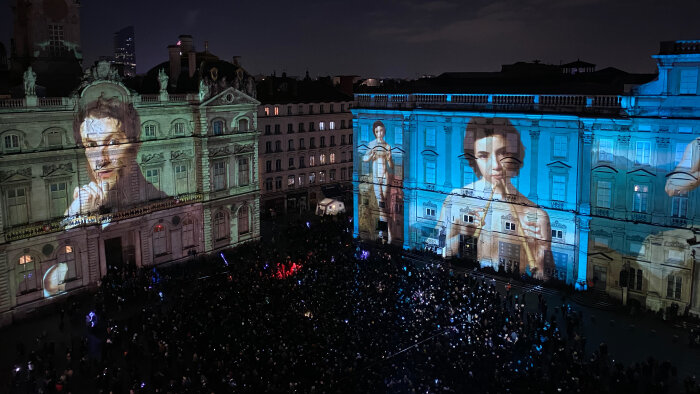 Le spectacle GrandMix pendant la Fête des Lumières.  - © Anooki
