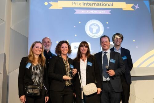 Stéphane Barbati (Kalyzée) et Sandrine Rollandin (Faculté des métiers, école hôtelière de Cannes) - © igor Lubinetsky