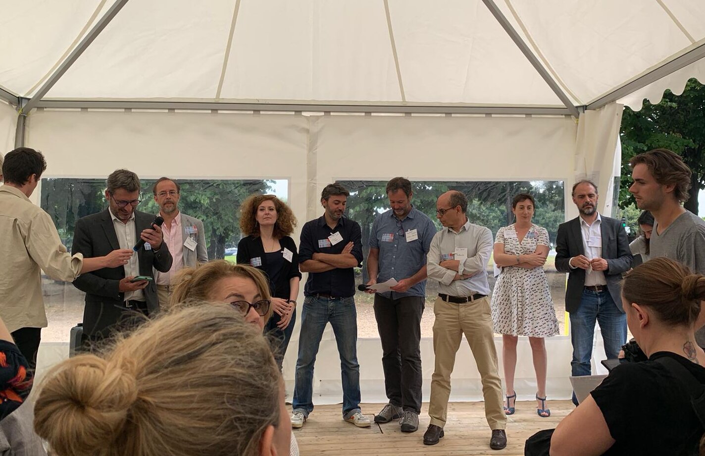 Le 20 juin, 17 scientifiques étaient présents et 35 se succèderont sur les trois jours - © Enora Abry