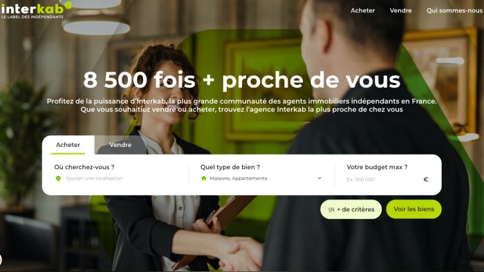 Interkab.com, la nouvelle plateforme de publication d’annonces pour les agents indépendants. - © D.R.