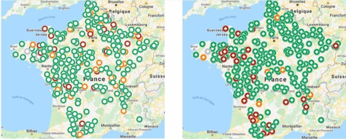 Cartographies maladies, contexte propice aux septorioses et fusarioses sur blé