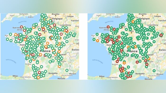 Cartographies maladies, contexte propice aux septorioses et fusarioses sur blé