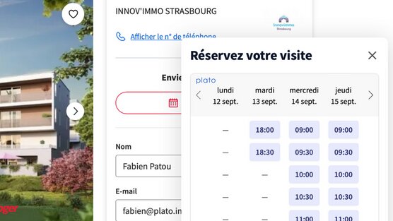 100 % de la technologie Plato est intégrée en widget sur SeLoger. - © D.R.