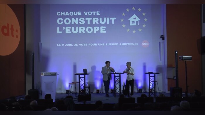 Les candidats invités à s’exprimer sur leur programme social pour l’Europe - © D.R.