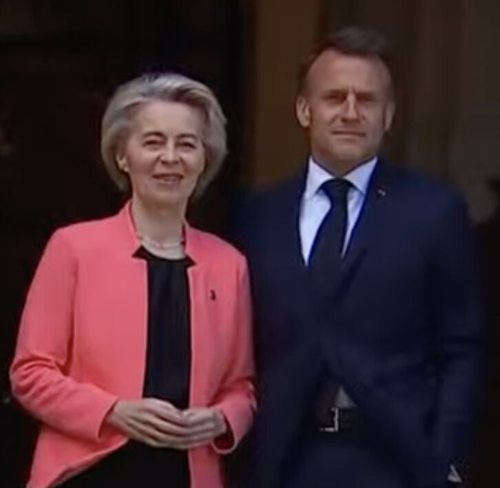 Ursula von der Leyen et Emmanuel Macron était en Sorbonne le 05 mai pour le sommet Choose Europe. - © D.R.