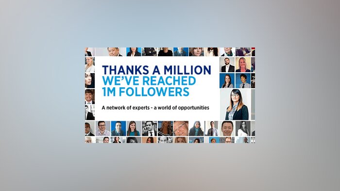 Un million d’abonnés sur LinkedIn pour Hays