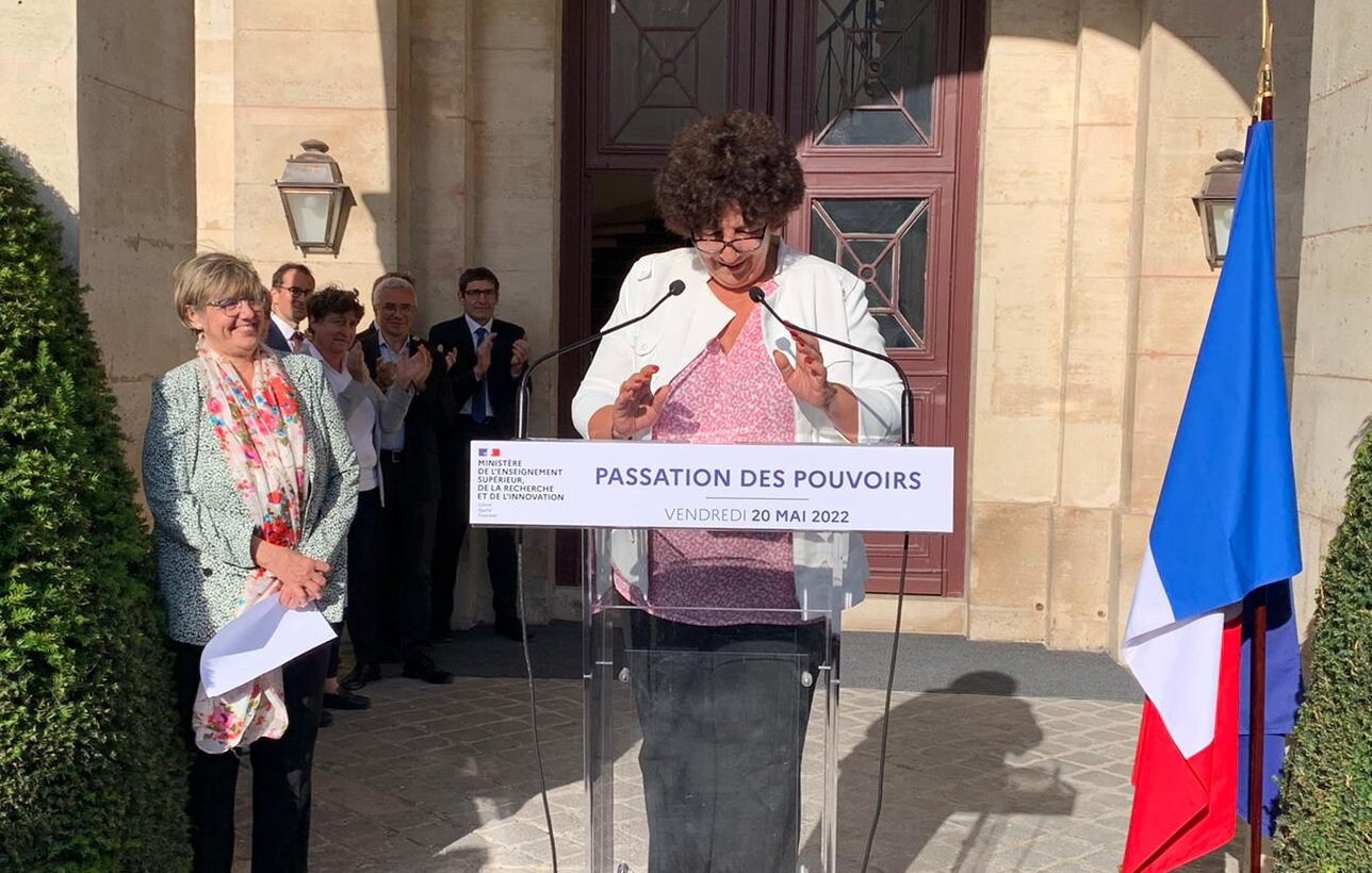 Frédérique Vidal dresse le bilan de son quinquennat pendant son discours - © Enora Abry