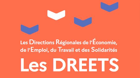 Suivez la formule de la transformation de l’Etat en territoire : DIRECCTE + DRCS = DREETS - © Ministère du Travail, de l’Emploi et de la Réinsertion