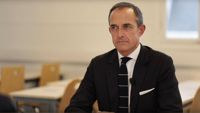 Frédéric Mion a accordé une unique interview à Sciences PO TV après l’affaire Duhamel. - © Science Po TV/ CaptYT