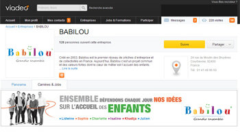 « J’ai testé les Pages Entreprises de Viadeo », Nathalie Servier, Babilou - © D.R.