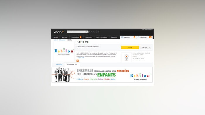 « J’ai testé les Pages Entreprises de Viadeo », Nathalie Servier, Babilou
