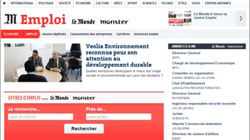 Monster et Le Monde s’allient pour toucher les cadres