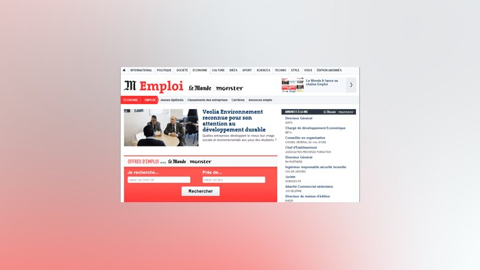 Monster et Le Monde s’allient pour toucher les cadres