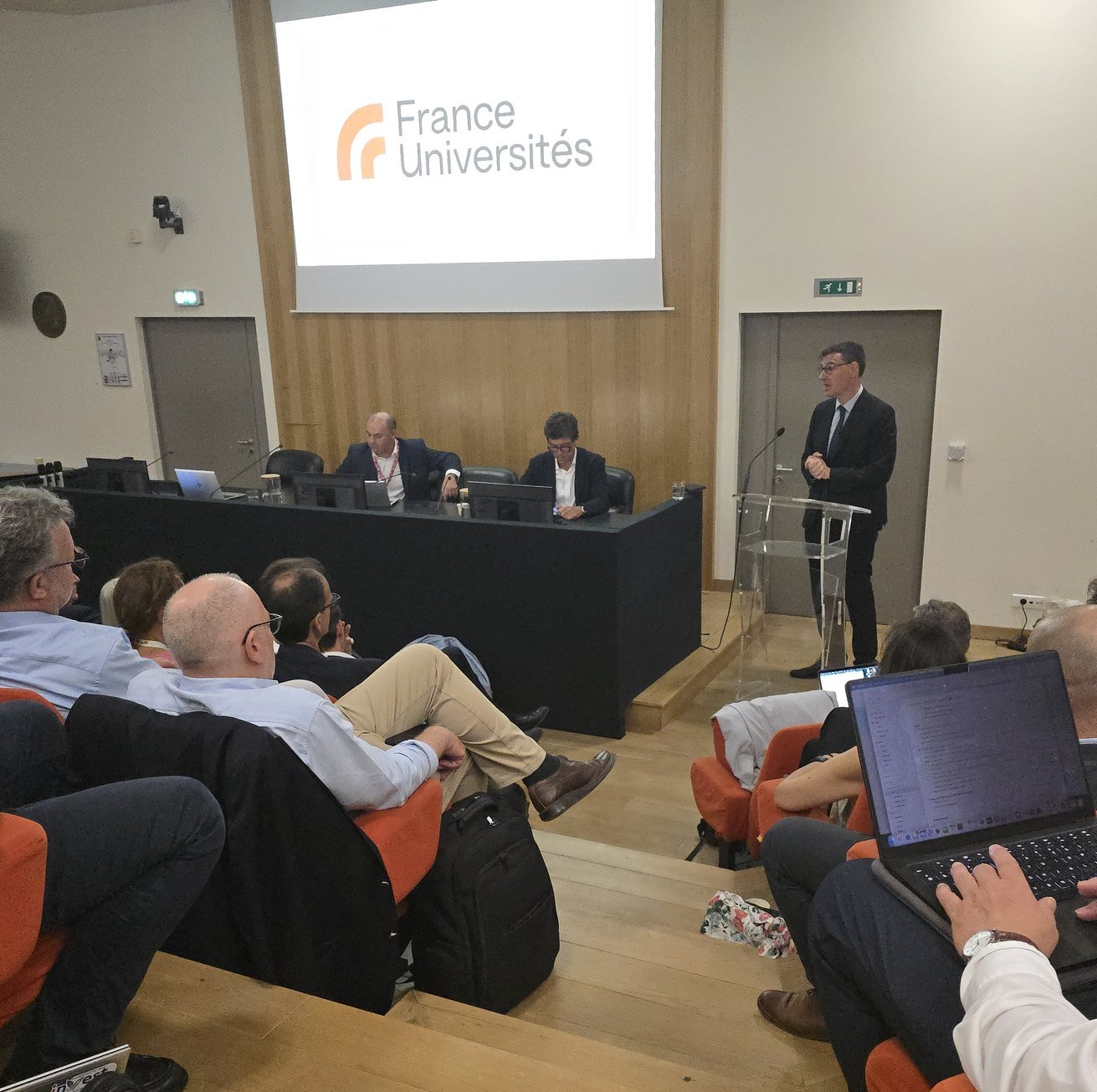 Philippe Baptiste, ex-ministre chargé de l’ESR, avait partagé ses priorités devant France Universités le 28 août. - © France Universités