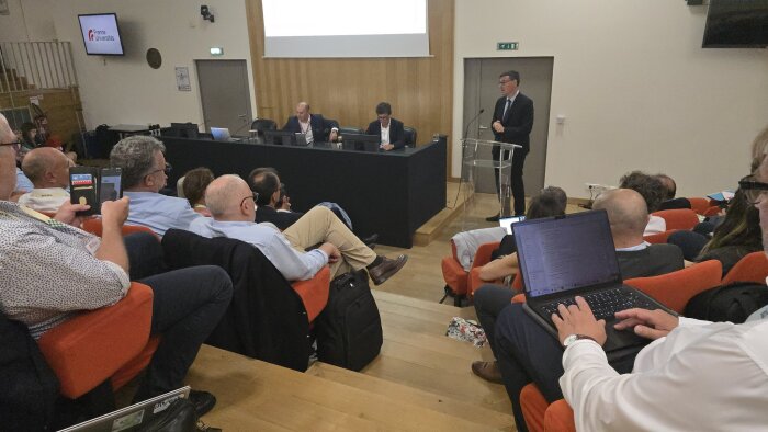 Philippe Baptiste a fait plusieurs annonces devant l’AG de rentrée de France Universités. - © France Universités