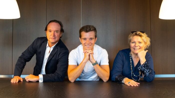 Amaury d’Everlange et Jean-Baptiste Achard (StaffMe), Rika Coppens (House of HR) - © D.R.