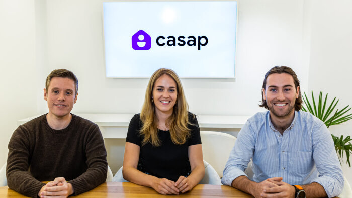 Maxime Lebastard, Raphaëlle Moustial et Théo Magda, cofondateurs de Casap, qui emploie 25 salariés. - © D.R.