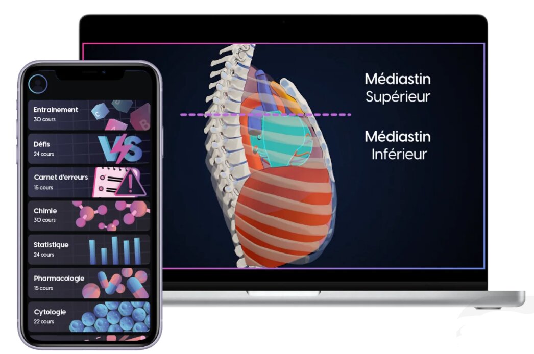 SchoolMed propose une application de révisions pour les jeunes qui se destinent aux études de médecine. - © D.R.