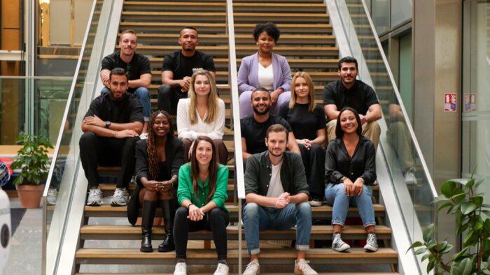 L’équipe de Cocoon-Immo avec, au premier rang, les cofondateurs Chine Welsh et Thomas Sadoul. - © Cocoon-Immo