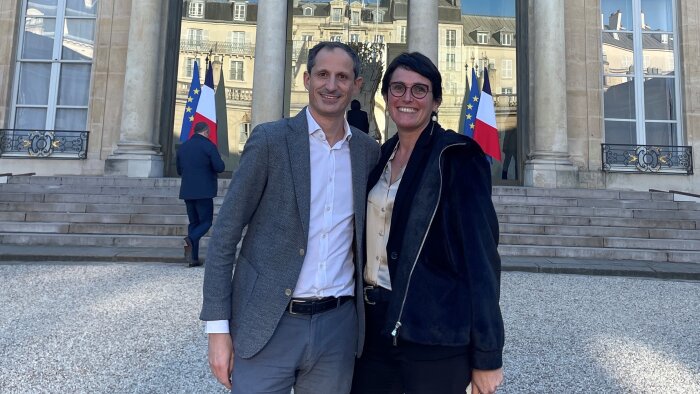Gabriel Pacheco et Sandra Françonnet, président et directrice générale de Safti. - © D.R.