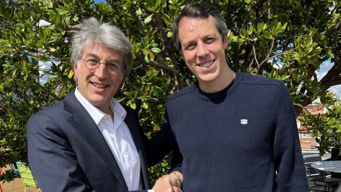 Avancer dans l’IA générative et la gestion RH : Hervé Solus (Cegid) et Mathieu Lemonnier (KMB Labs) - © D.R.
