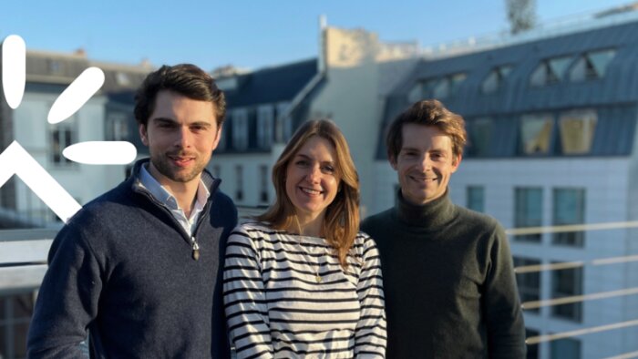 Benjamin Hubert, Clara Tairraz et Charles Ruelle, les cofondateurs de Sezame - © D.R.