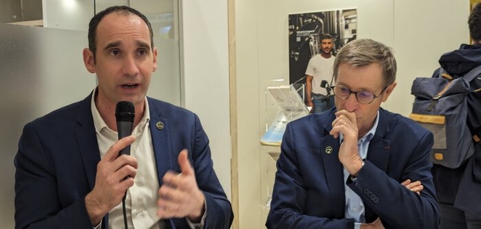 Mickaël Marcerou, en charge de la représentation de LCA à Brxuelles, et Dominique Chargé, président - © D.R.