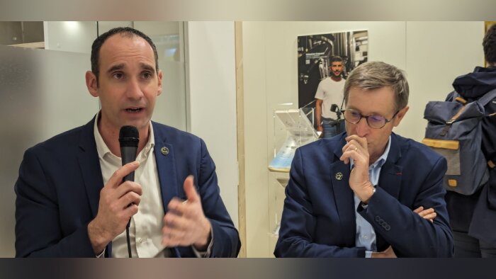 Mickaël Marcerou, en charge de la représentation de LCA à Brxuelles, et Dominique Chargé, président - © D.R.