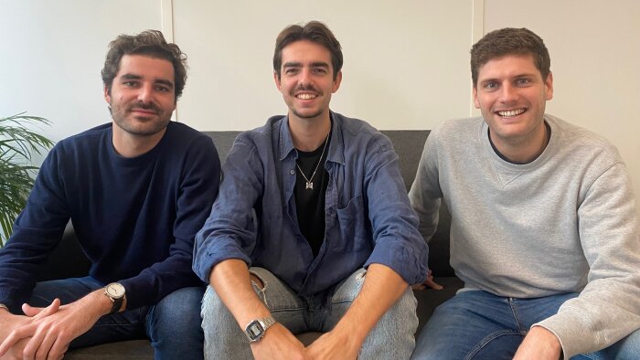 Corentin Lescane, Julien Mathieu et Antoine Georges, les trois cofondateurs de Depozen - © D.R.