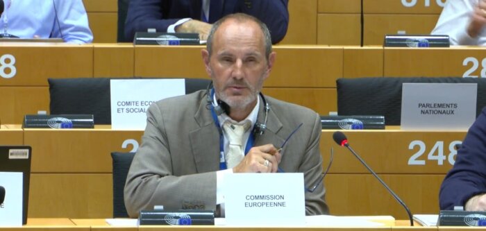 Andrew Owen-Griffiths, de la DG Santé de la Commission européenne, a soutenu, le 31 août 2022, devan - © D.R.