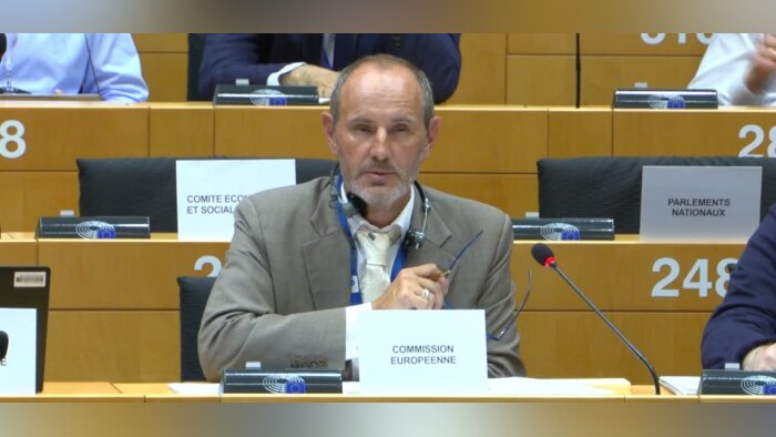 Andrew Owen-Griffiths, de la DG Santé de la Commission européenne, a soutenu, le 31 août 2022, devan - © D.R.