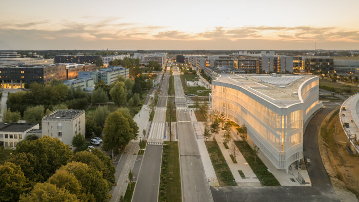 Vue aérienne du Lumen du campus Moulon de l’Université Paris-Saclay - © UPSaclay