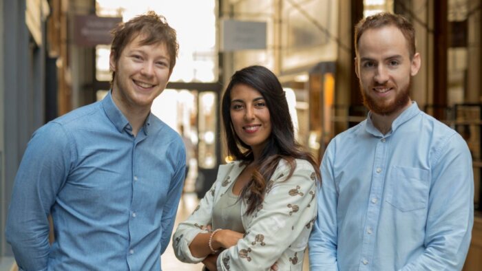 L’équipe dirigeante de Supermood : Kevin Bourgeois (CEO), Neila Choukri (COO) et Robin Nicollet (CTO) - © D.R.