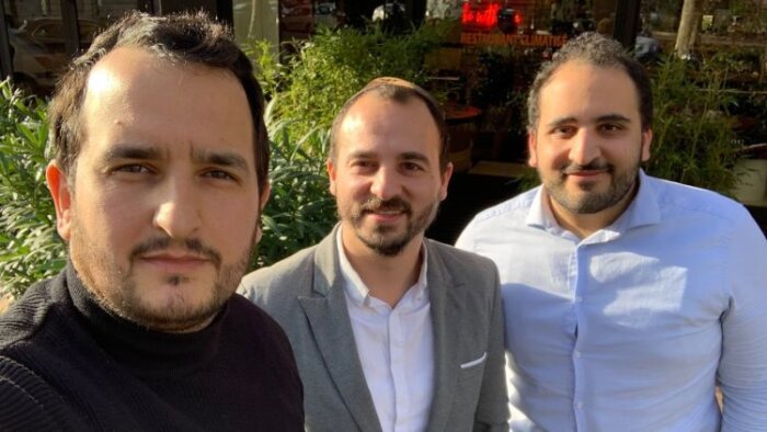 Le trio fondateur de Cyberjobs (Ritchy Cohen, David Benrenfus, et Israël Cohen) lève des fonds - © D.R.