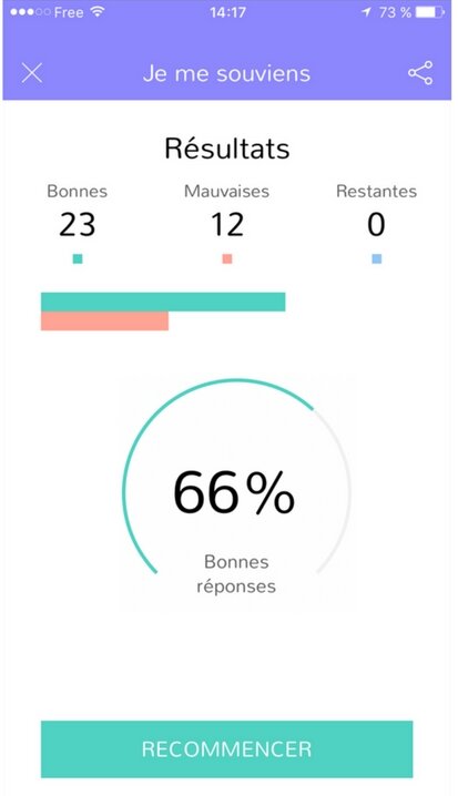 Nomad s’inspire des applications de sport. - © Nomad Education