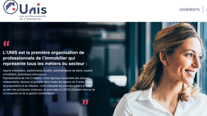 UNIS, l’Union des syndicats de l’immobilier - © D.R.