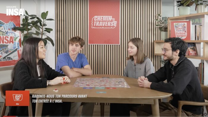 Avec ses cartes « story time », le jeu permet de montrer la diversité des profils dans les Insa. - © Groupe Insa