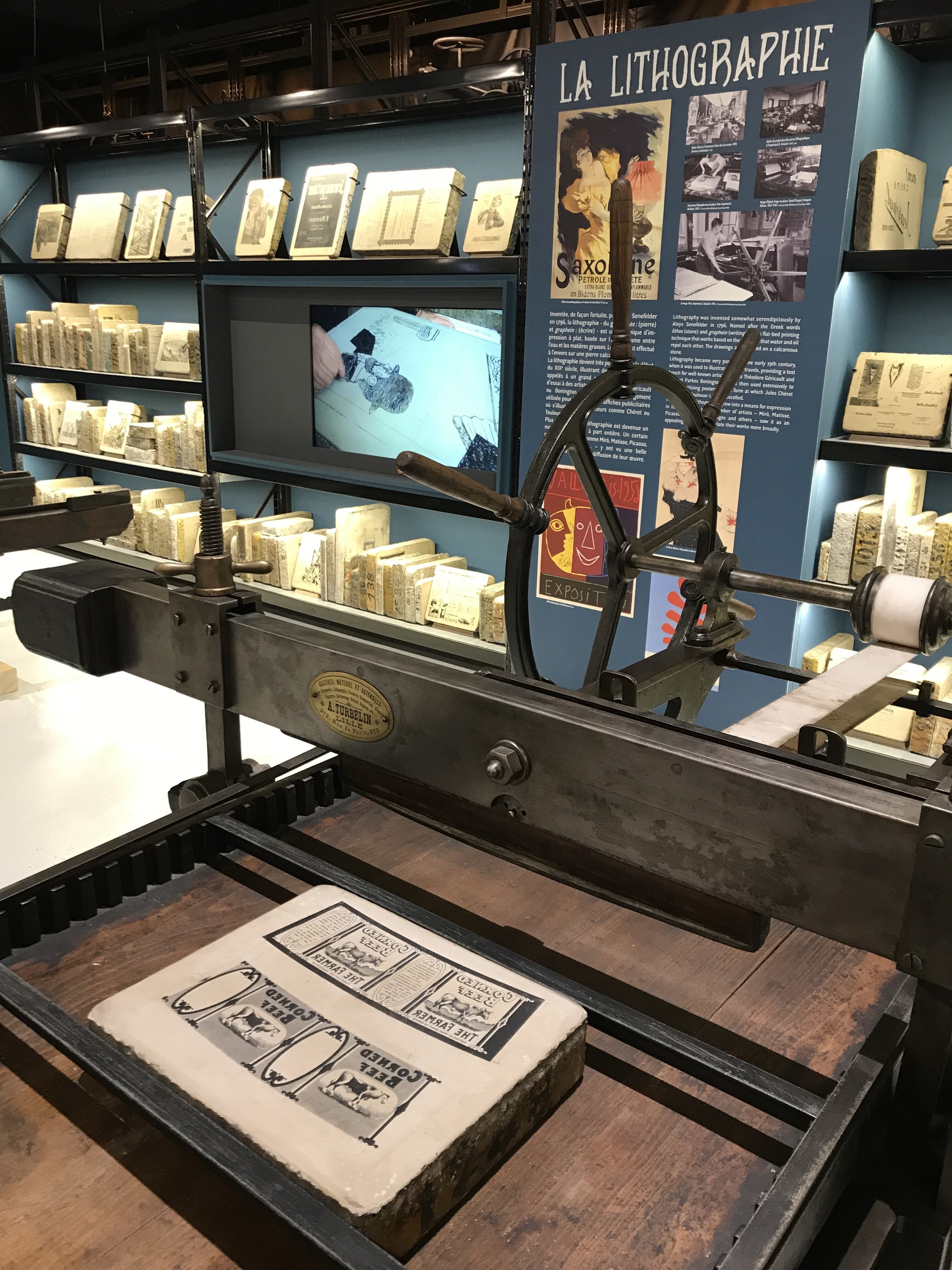 Dans les espaces de l’Atelier-musée de l’Imprimerie. - © AMI