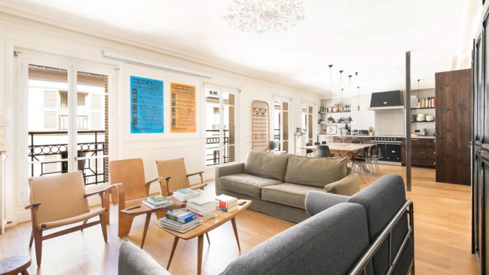 Appartement familial, situé à Paris 10e, de 144 m2 (4 chambres). A vendre 1 995 000 €. - © D.R.