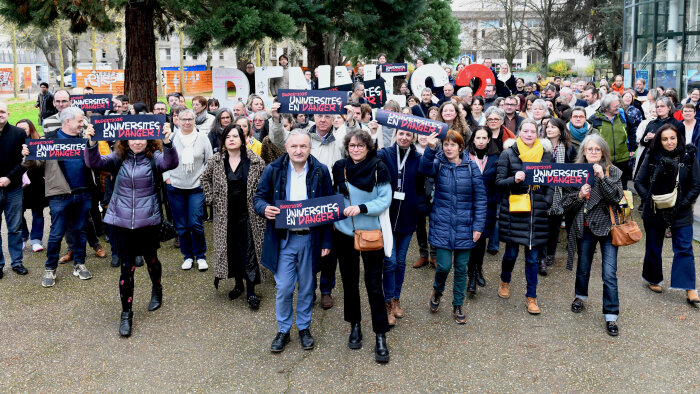 L’Université Rennes 2 a organisé une assemblée générale lors de la journée Universités en danger. - © D.R.