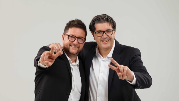 Frédéric Ibanez et Nicolas Fratini, les cofondateurs de Versity - © D.R.