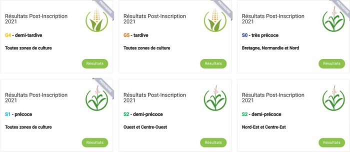 Les premiers résultats des variétés de maïs grain du réseau d’essais de post-inscription 2021 arrivent sur Varmaïs