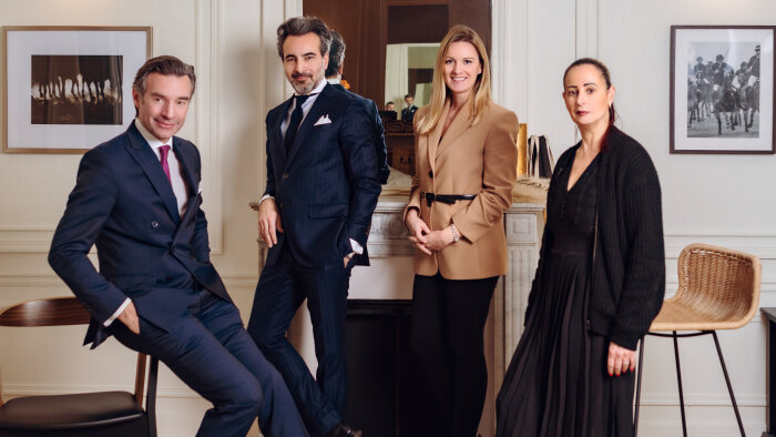 David Scheffler, James Hejazi, Caroline Maîtrejean et Hafsa Saouli, cadres dirigeants de l’enseigne. - © D.R.