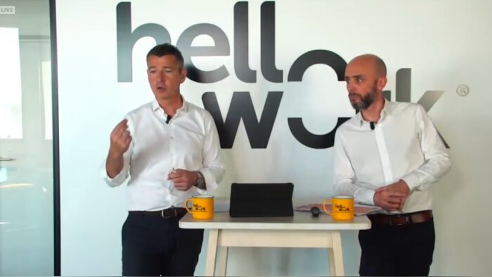 François Leverger et David Beaurepaire (groupe HelloWork) : Fini RegionsJob, place à HelloWork - © D.R.