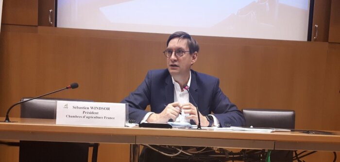 Sébastien Windsor, le président de Chambres d’agriculture France, en novembre 2023. - © D.R.