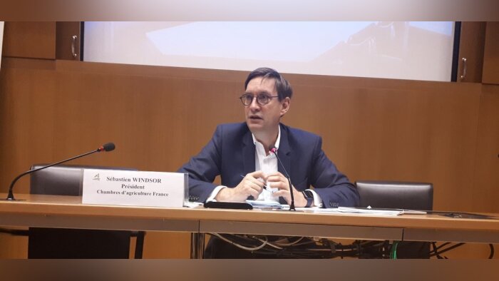 Sébastien Windsor, le président de Chambres d’agriculture France, en novembre 2023. - © D.R.
