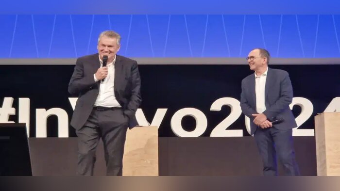 Thierry Blandinières, directeur général et Jérôme Calleau, président d’InVivo - © D.R.