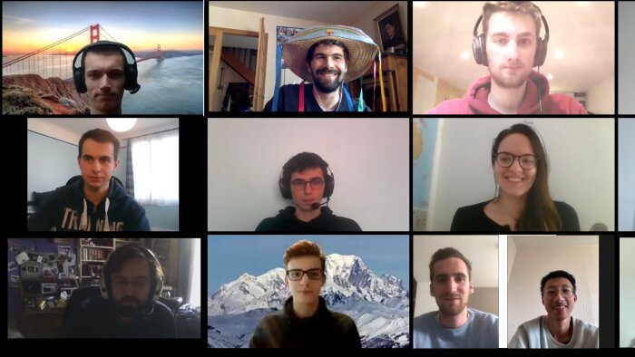Étudiants du FabLab Léonard De Vinci - © D.R.