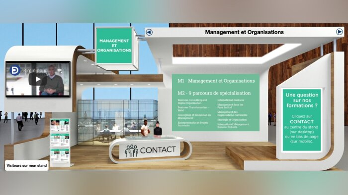« Avoir une interface soignée et design pour nos JPO était un élément important », dit Valérie Bouba. - © Université Paris Dauphine-PSL
