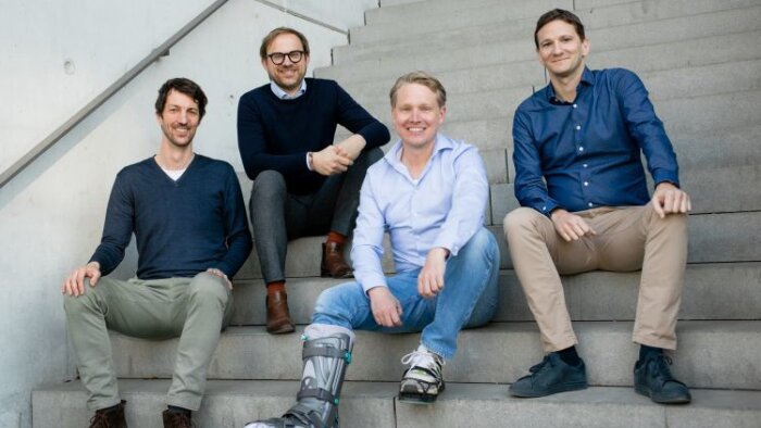 Les fondateurs de Malt et Comatch : Jan Schächtele, Vincent Huguet, Christoph Hardt, Alexandre Fretti - © MANUEL NIEBERLE